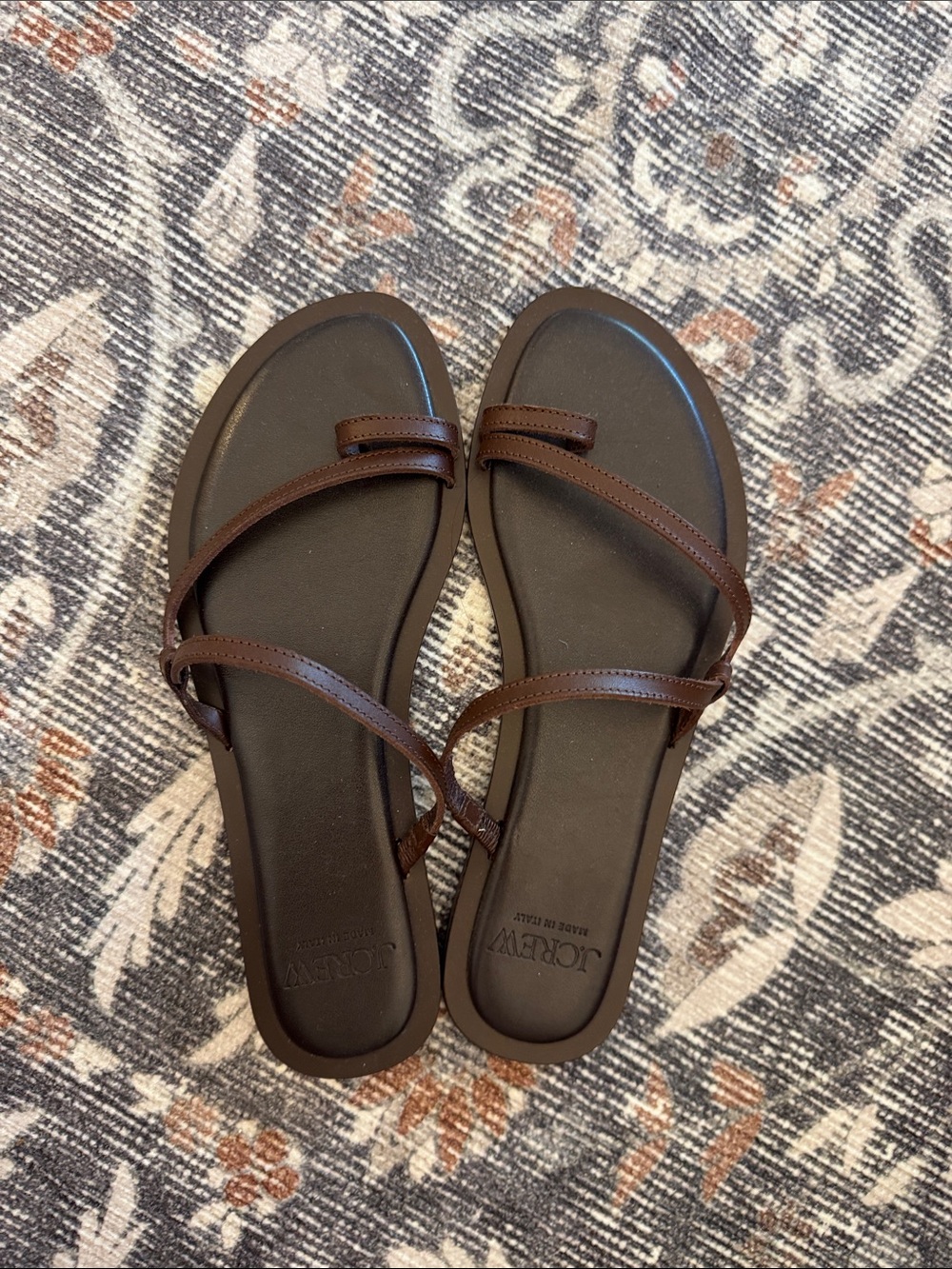 NWOB J Crew Dark chocolate brown Carsen sandal size 7